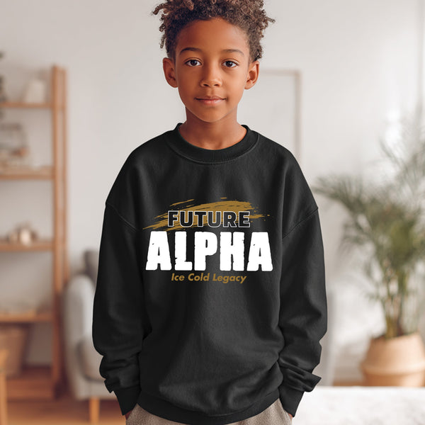 Future Alpha NextGen (Youth Sweatshirt/Hoodie - Old Gold) - Alpha Phi Alpha