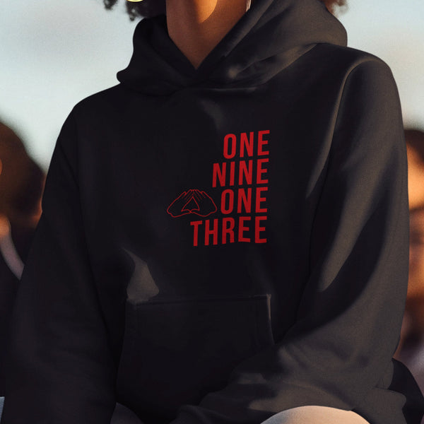 One Nine One Three (Embroidered) Delta Sigma Theta (Women's Embroidered Hoodie)