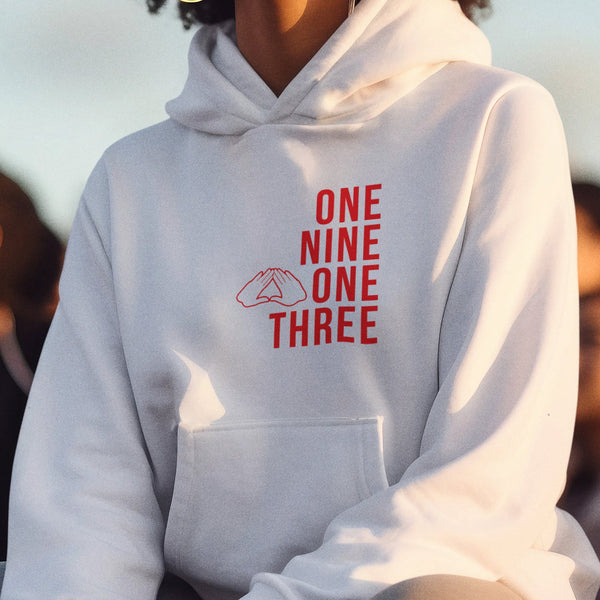 One Nine One Three (Embroidered) Delta Sigma Theta (Women's Embroidered Hoodie)
