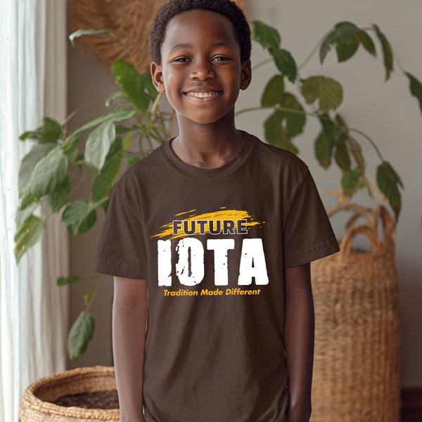 Future Iota NextGen (Brown Youth T-Shirt) - Iota Phi Theta