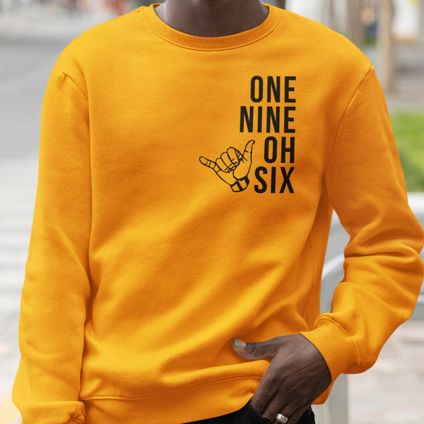 One Nine Oh Six (Embroidered) - Alpha (Men's Embroidered Sweatshirt)
