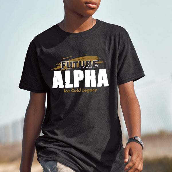 Future Alpha NextGen (Youth T-Shirt - Old Gold) - Alpha Phi Alpha