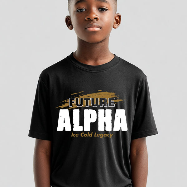 Future Alpha NextGen (Youth T-Shirt - Old Gold) - Alpha Phi Alpha
