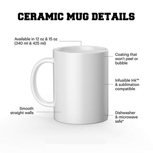 Zeta Phi Beta (1920)12 oz Ceramic Mug - Washable, Microwavable