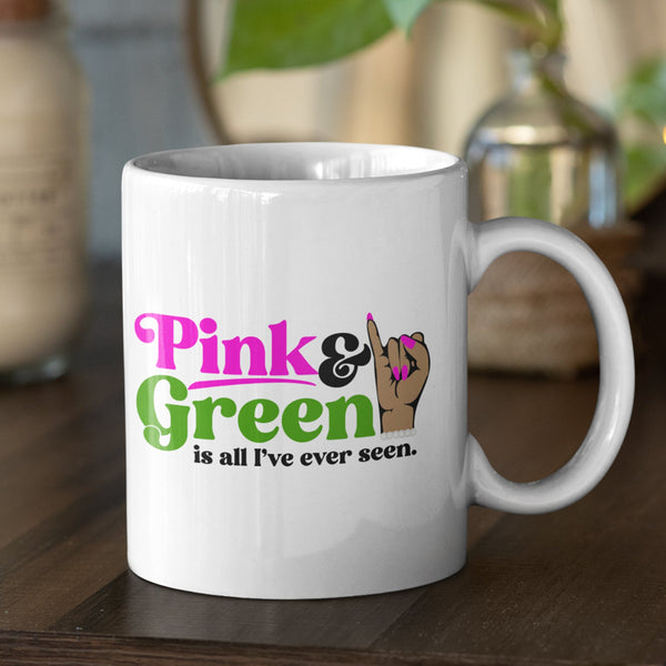 Alpha Kappa Alpha (1908)12 oz Ceramic Mug - Washable, Microwavable