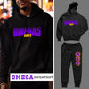 Omegas Retro - Omega Psi Phi (Sweatsuit) - (Hoodie + Sweatpants)