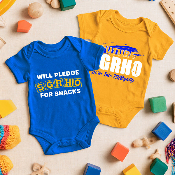 Sigma Gamma Rho 2-Pack v.4 (Onesie) - SGRho Infant Bodysuit