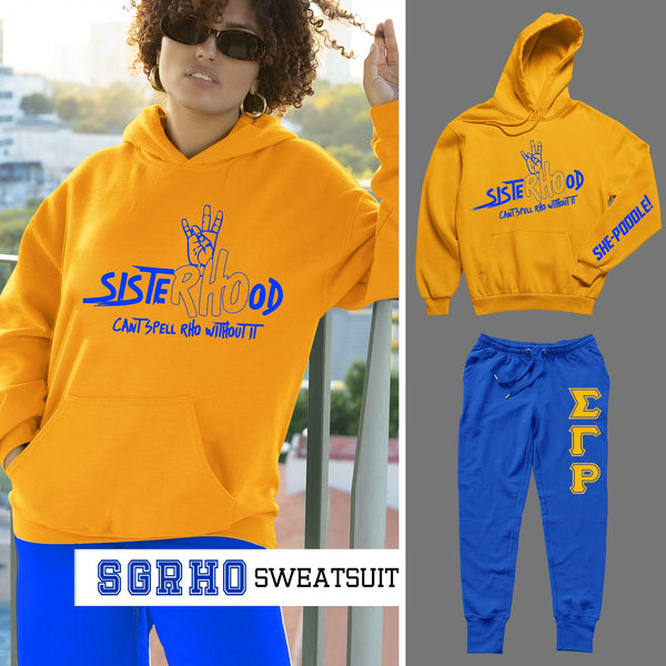 SisteRHOod -Sigma Gamma Rho (Sweatsuit) - (Hoodie + Sweatpants)