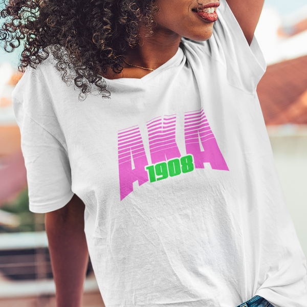 Alpha Kappa Alpha - AKAs Greek Retro Edition (Women's V-Neck)