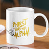 Alpha12 oz Ceramic Mug - Washable, Microwavable